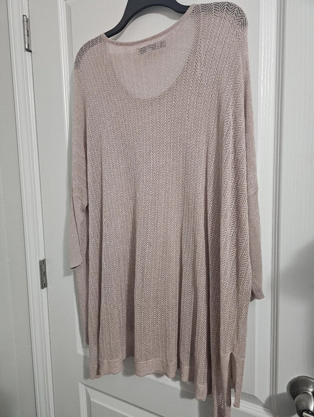 Jennifer Lopez light pink glitter glam Caftan Women Small/ medium - Picture 2 of 6